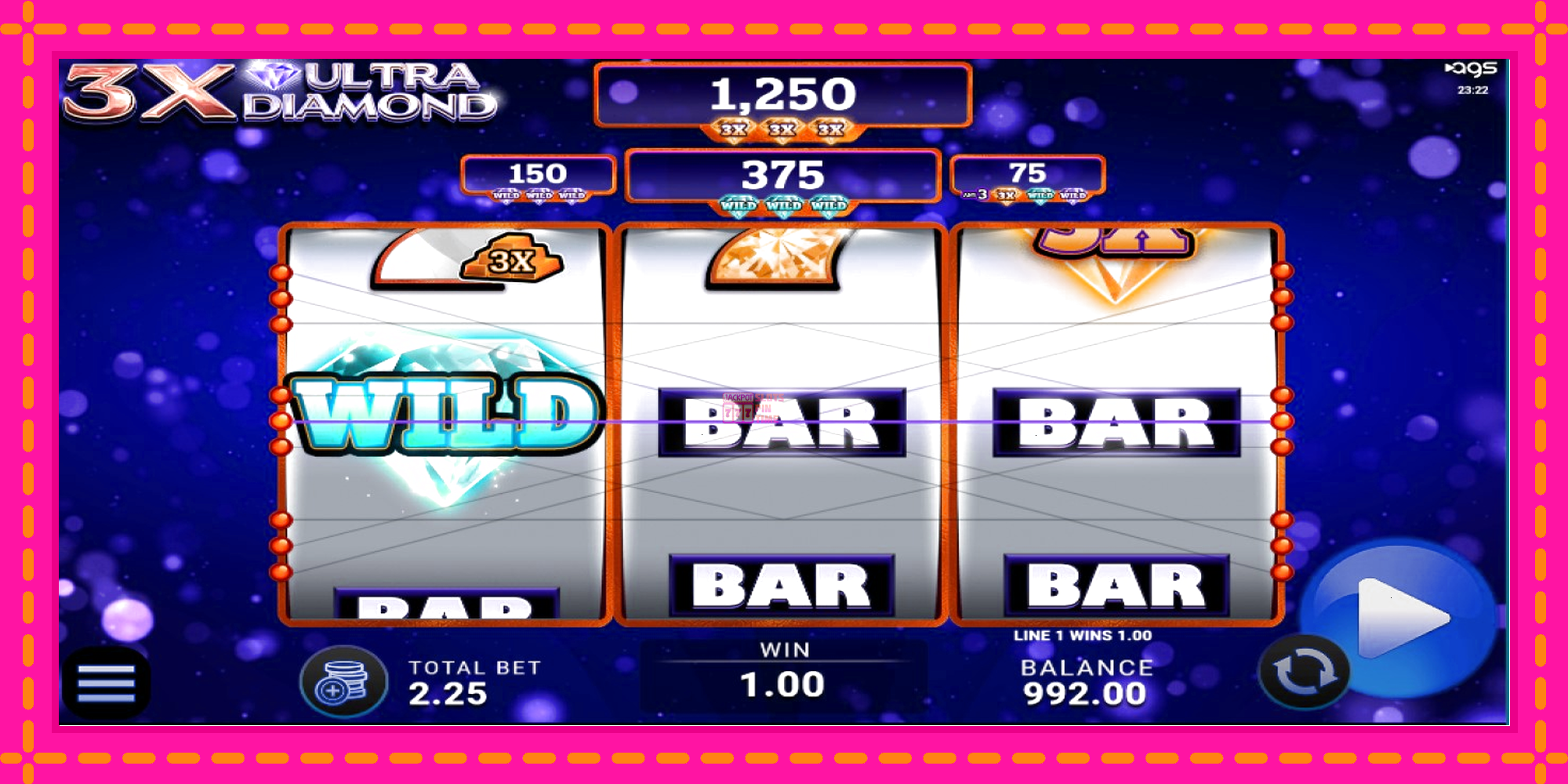 Slot machine 3x Ultra Diamond gratuitamente, immagine 2