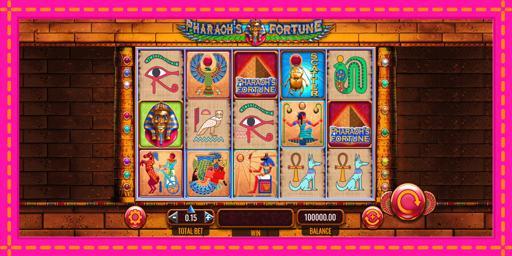 Slot machine Pharaohs Fortune gratuitamente, immagine 2