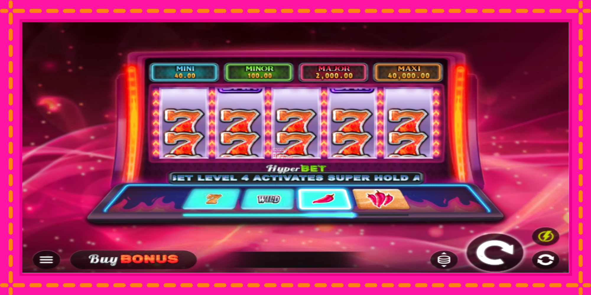 Slot machine Chili Flame 7s Hold and Win gratuitamente, immagine 1