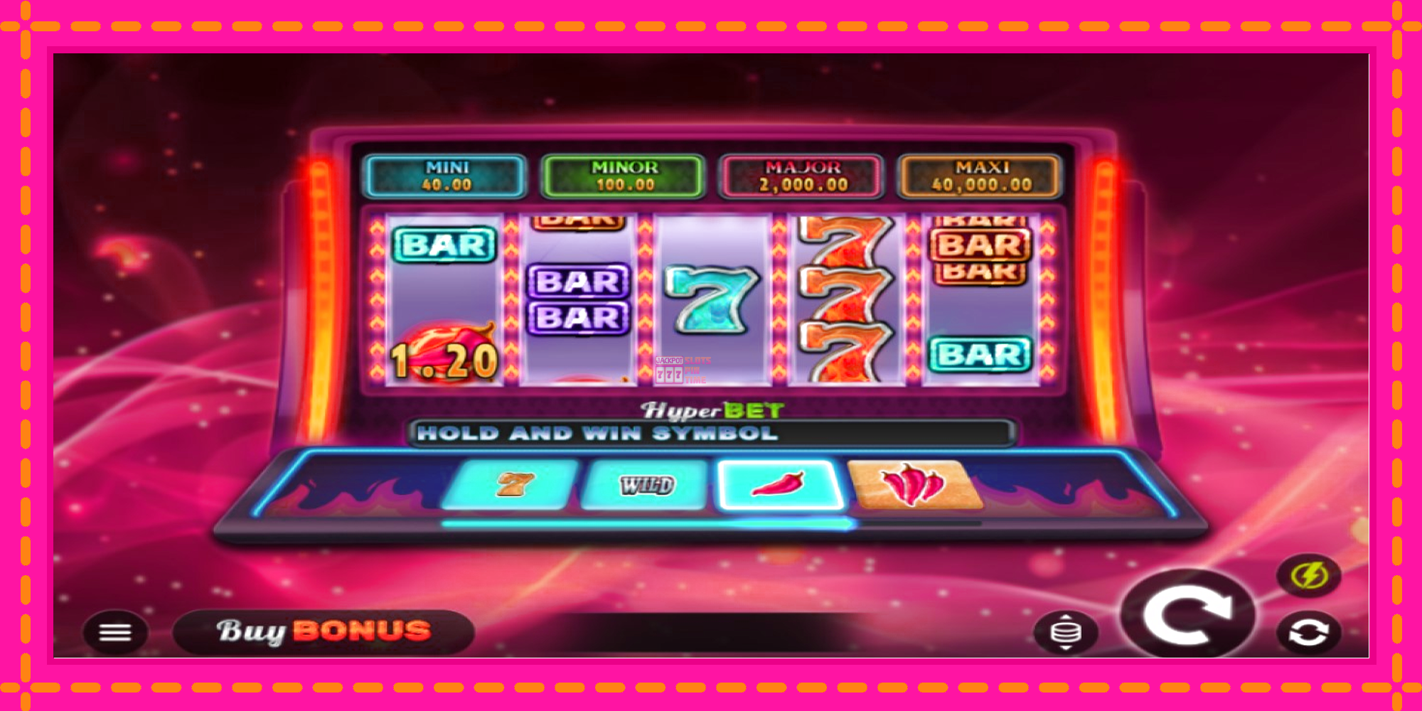 Slot machine Chili Flame 7s Hold and Win gratuitamente, immagine 3