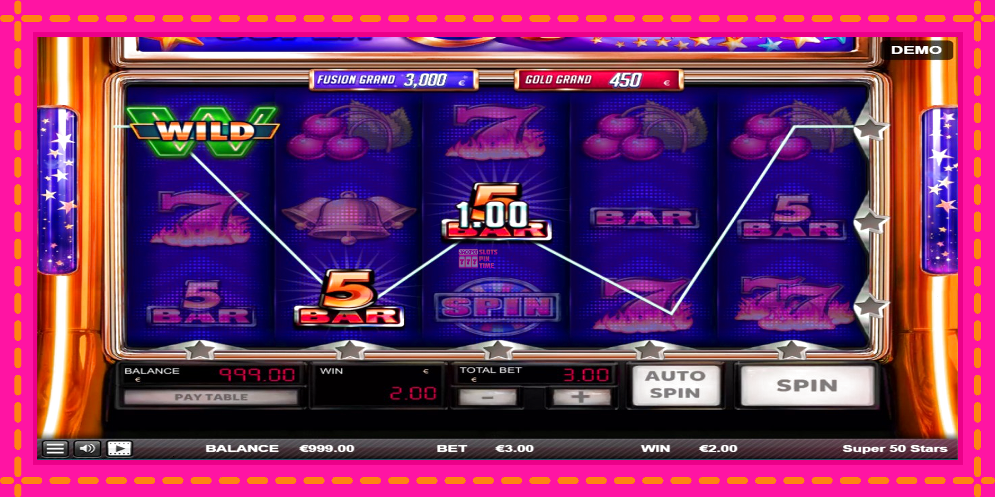 Slot machine Super 50 Stars gratuitamente, immagine 3