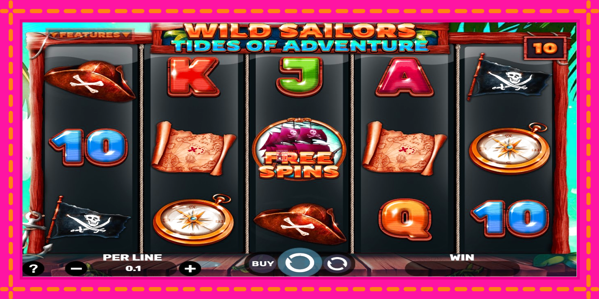 Slot machine Wild Sailors – Tides of Adventure gratuitamente, immagine 1