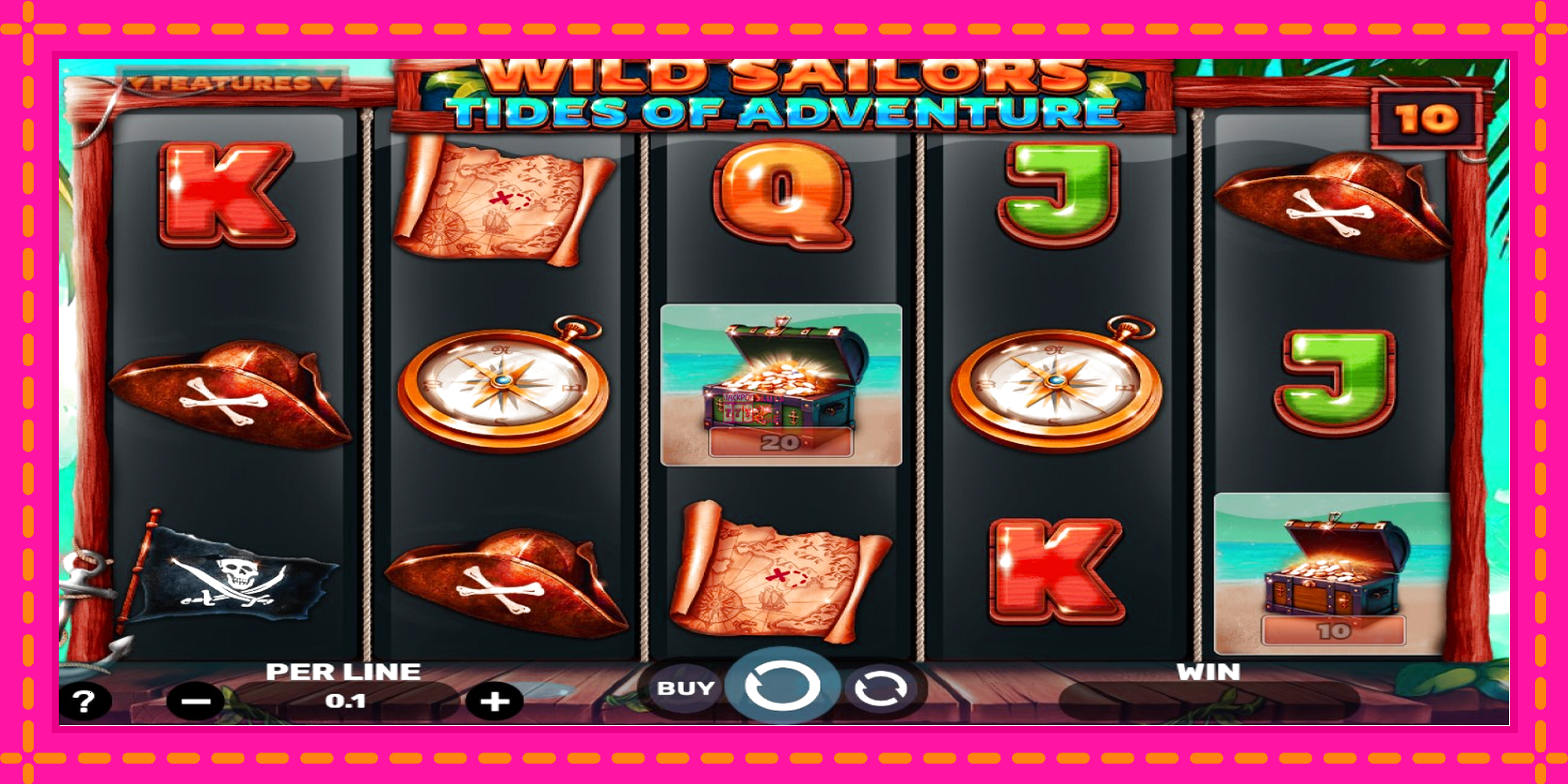 Slot machine Wild Sailors – Tides of Adventure gratuitamente, immagine 2