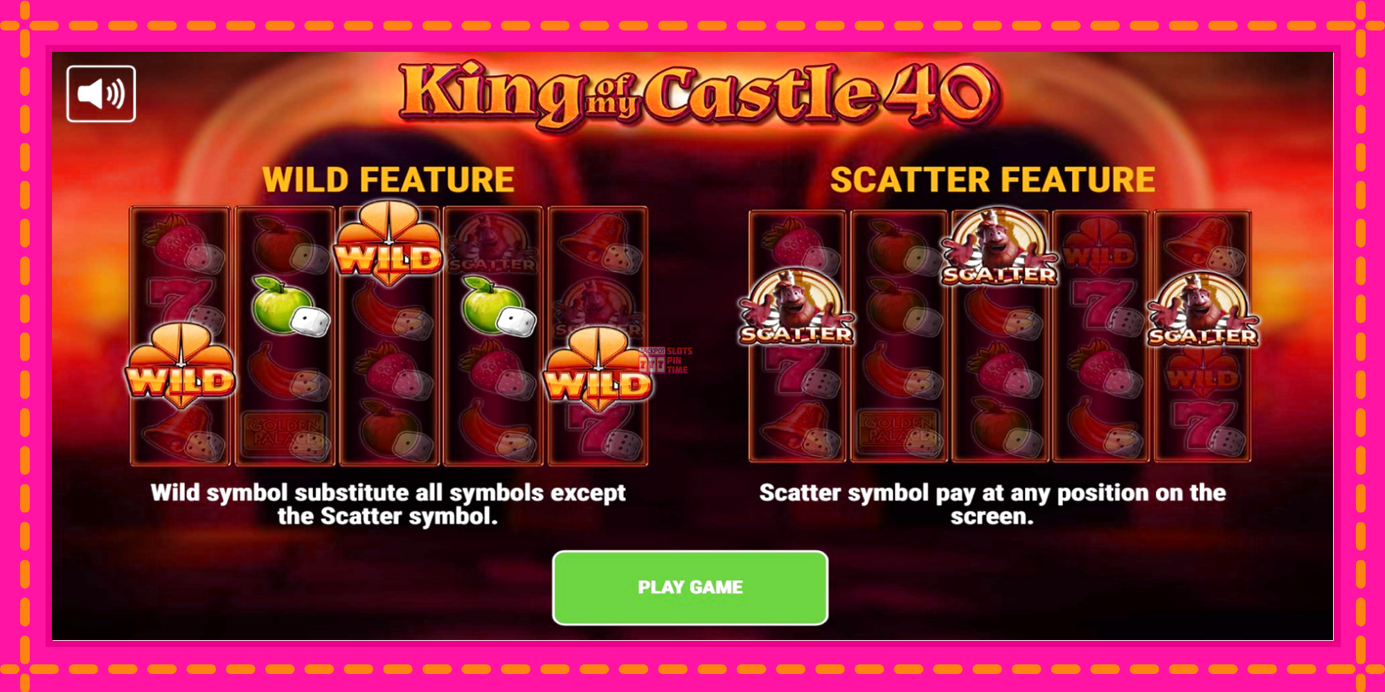 Slot machine King of My Castle 40 gratuitamente, immagine 1