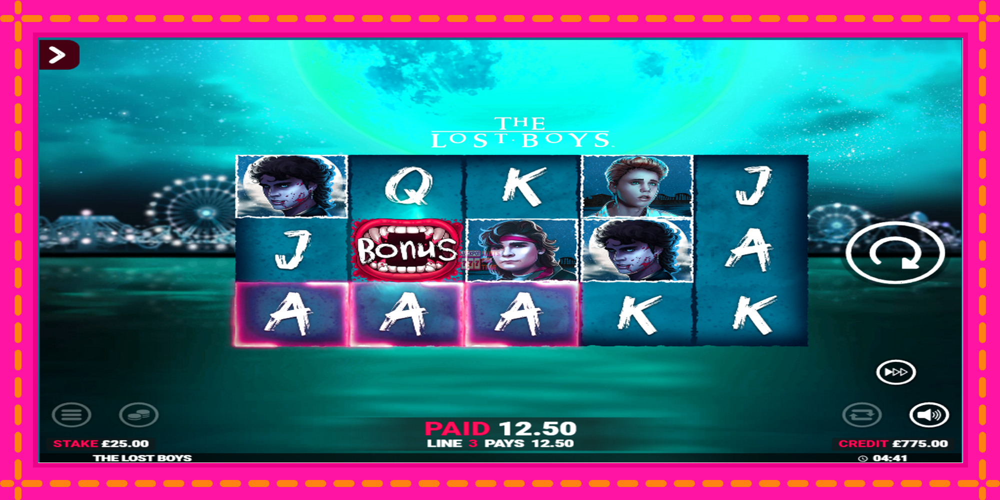 Slot machine The Lost Boys Rapid Fire Jackpots gratuitamente, immagine 2