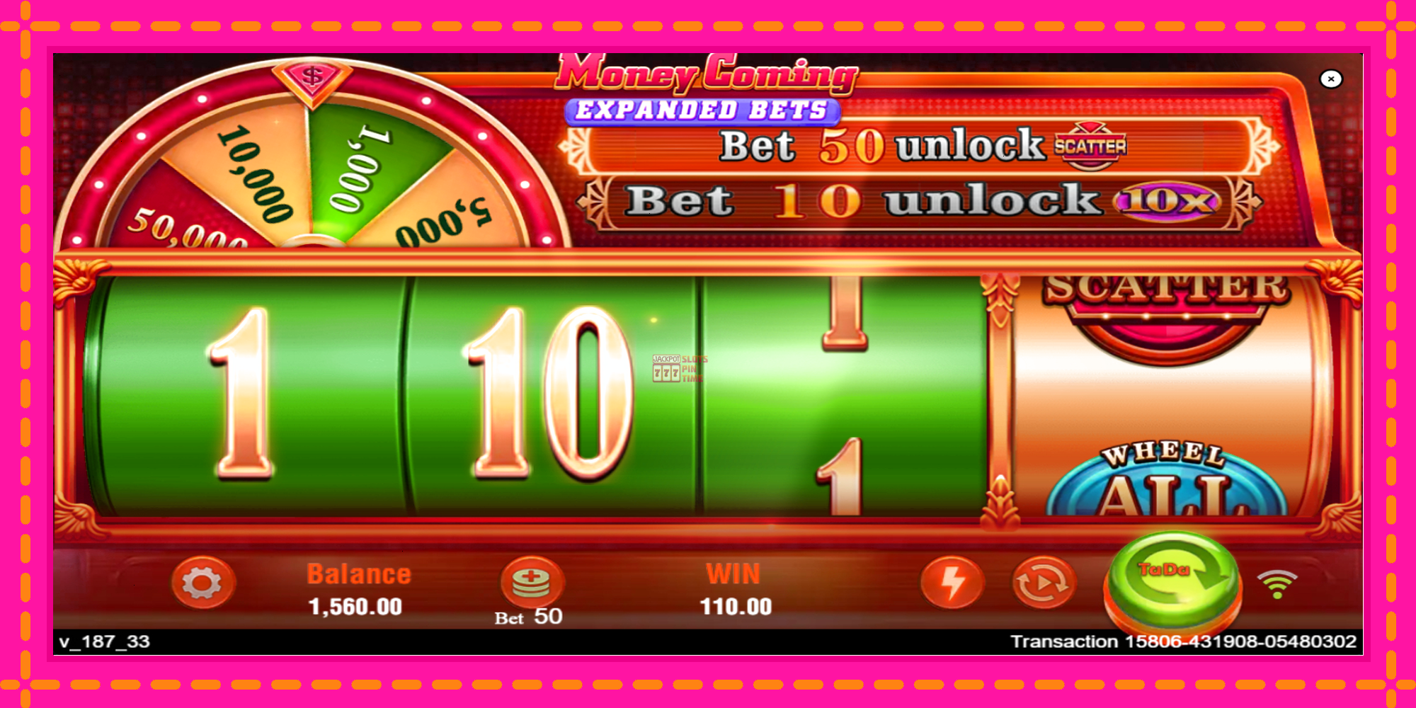 Slot machine Money Coming 2 – Expanded Bets gratuitamente, immagine 3