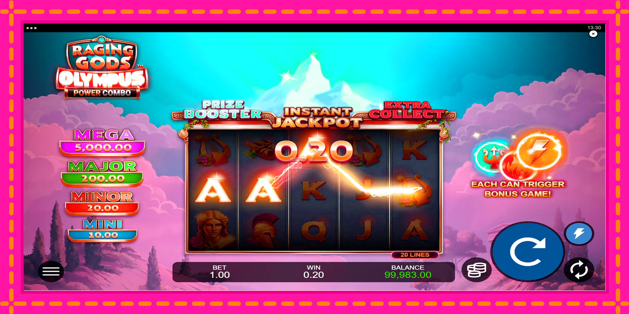 Slot machine Raging Gods: Olympus gratuitamente, immagine 4