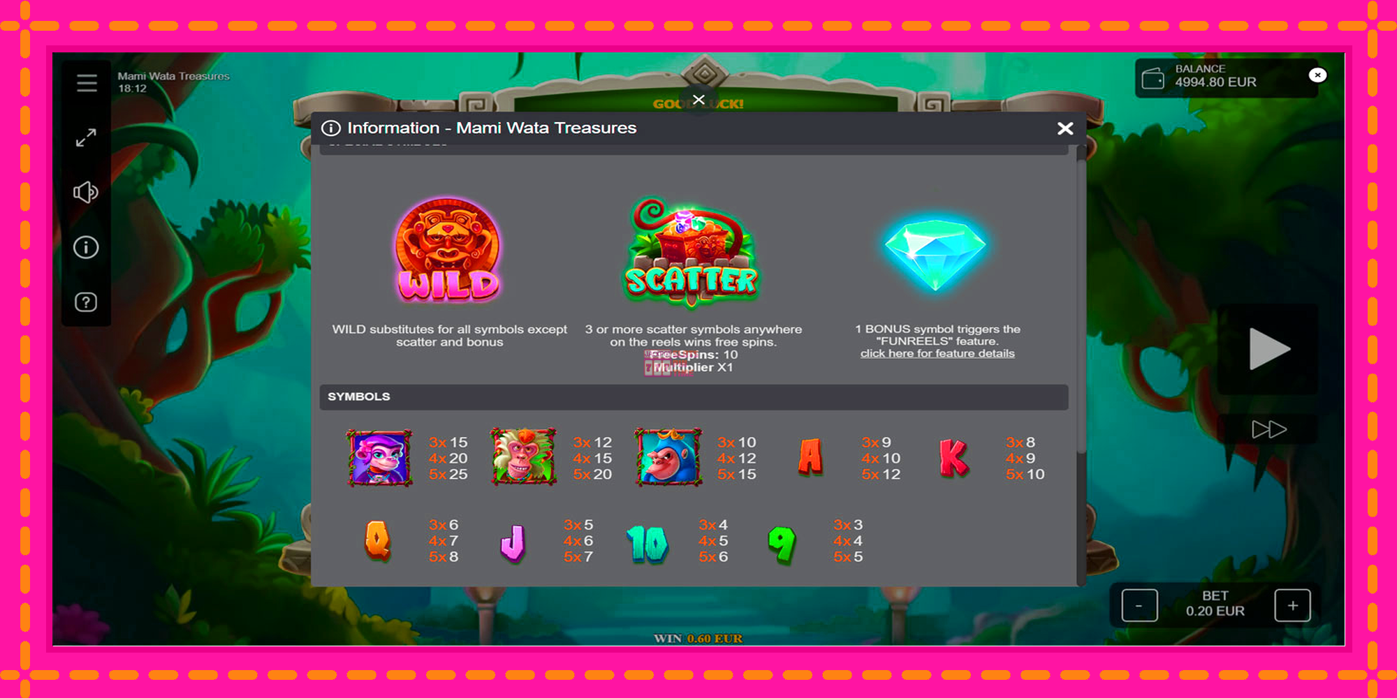 Slot machine Mami Wata Treasures gratuitamente, immagine 6