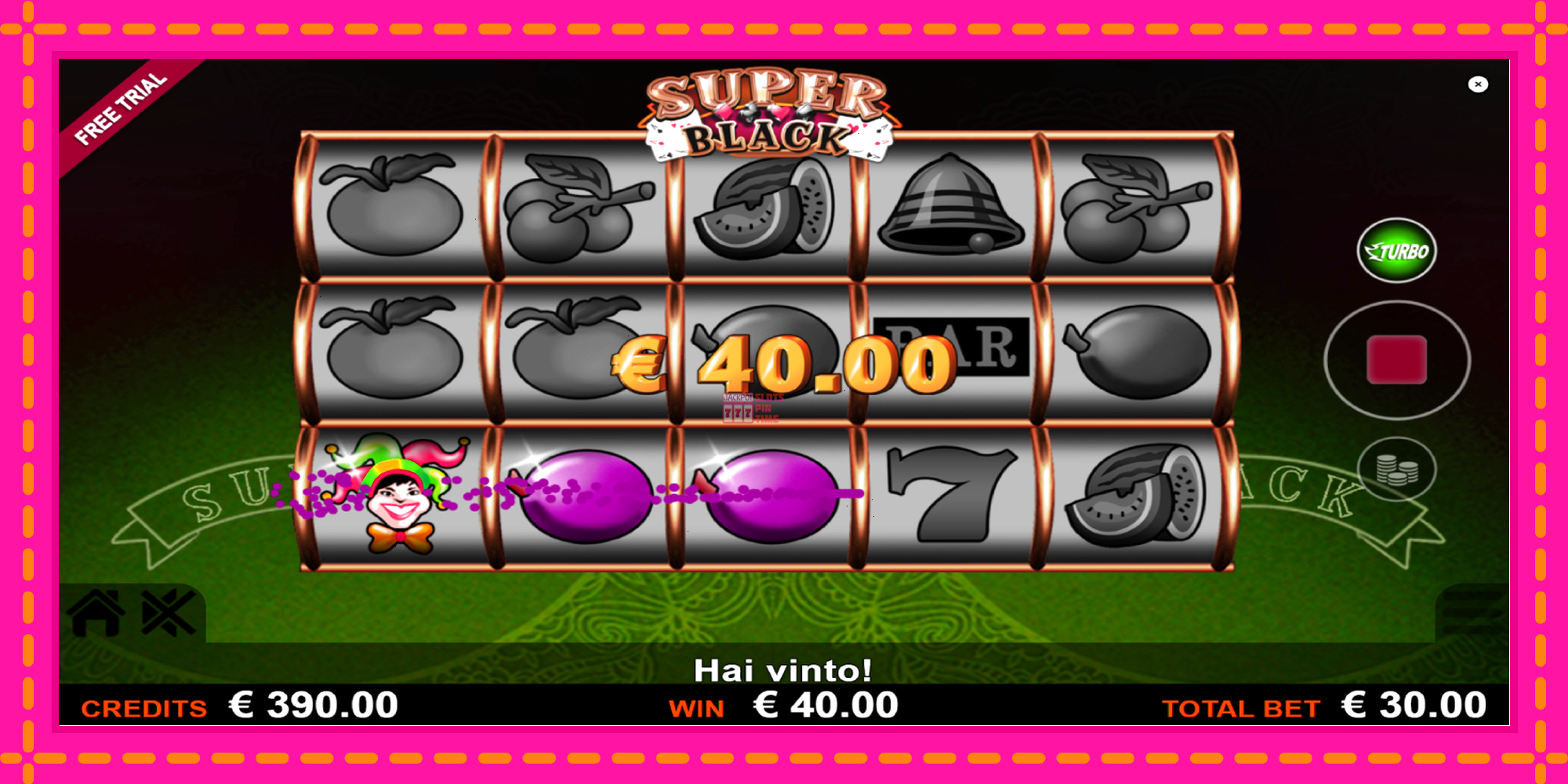 Slot machine Super Black gratuitamente, immagine 4