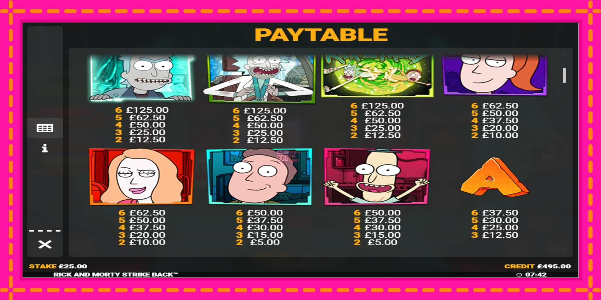 Slot machine Rick and Morty Strike Back gratuitamente, immagine 4