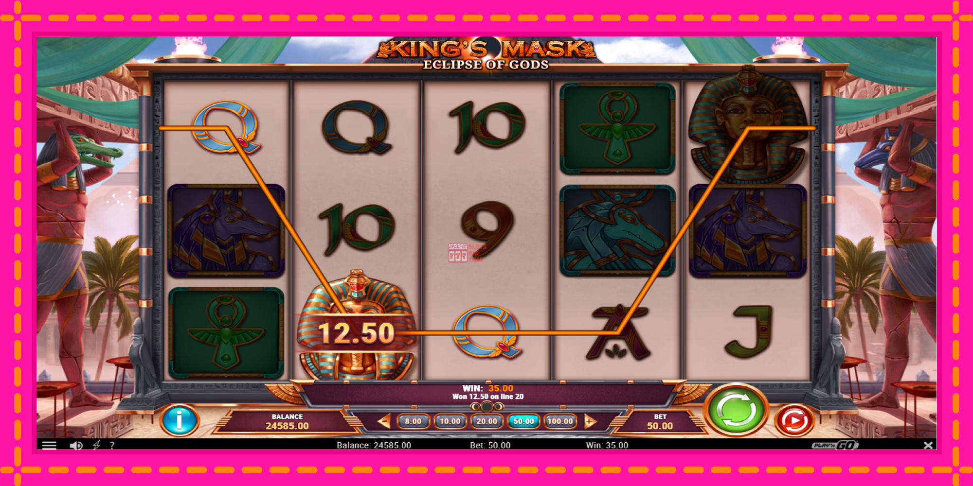 Slot machine King’s Mask Eclipse of Gods gratuitamente, immagine 3