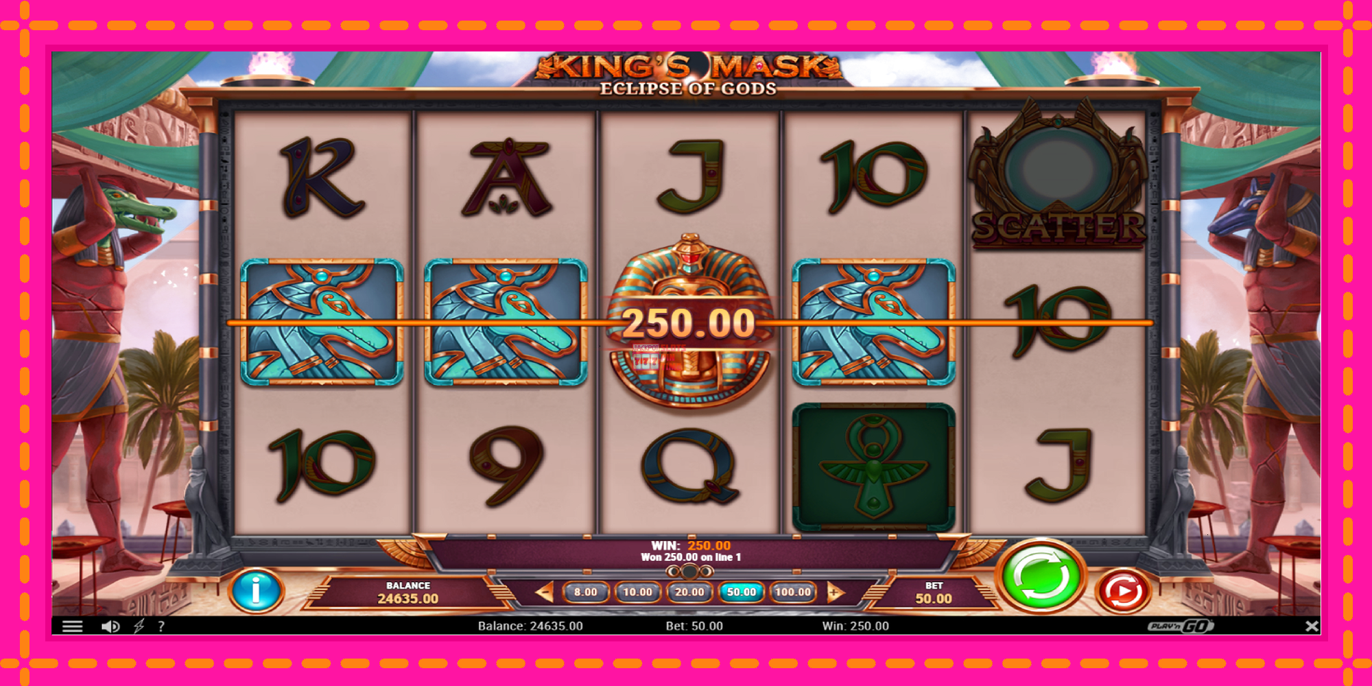 Slot machine King’s Mask Eclipse of Gods gratuitamente, immagine 4