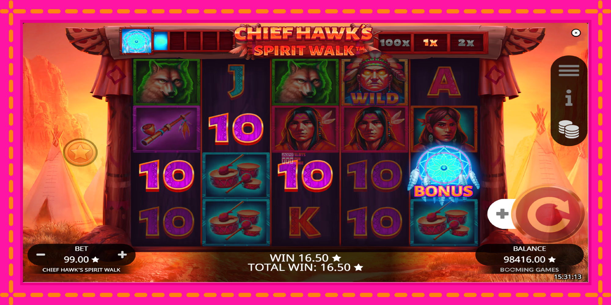 Slot machine Chief Hawk’s Spirit Walk gratuitamente, immagine 3