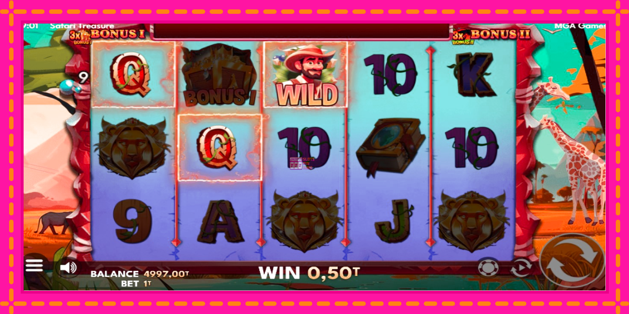 Slot machine Safari Treasure gratuitamente, immagine 2