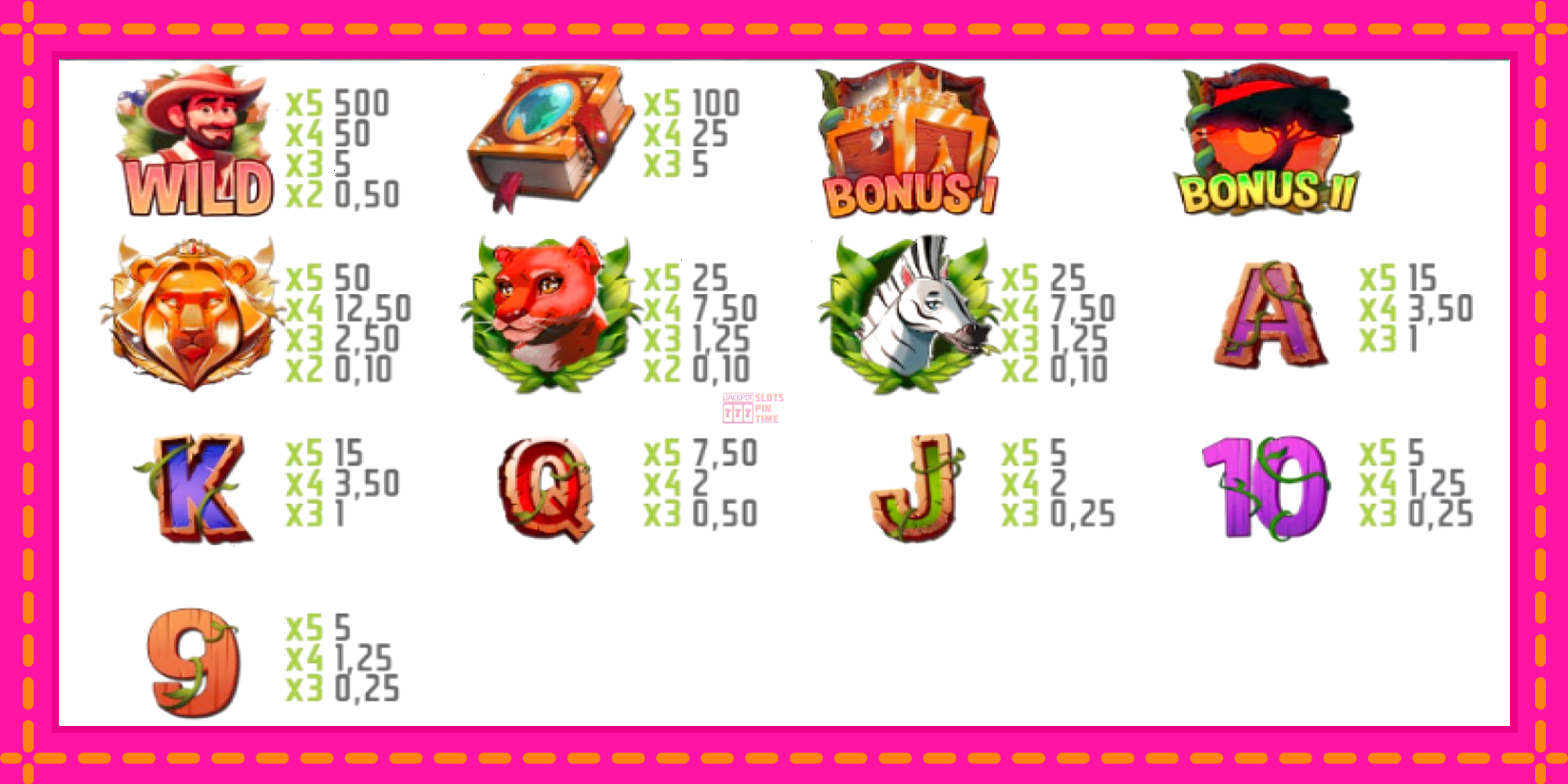 Slot machine Safari Treasure gratuitamente, immagine 4