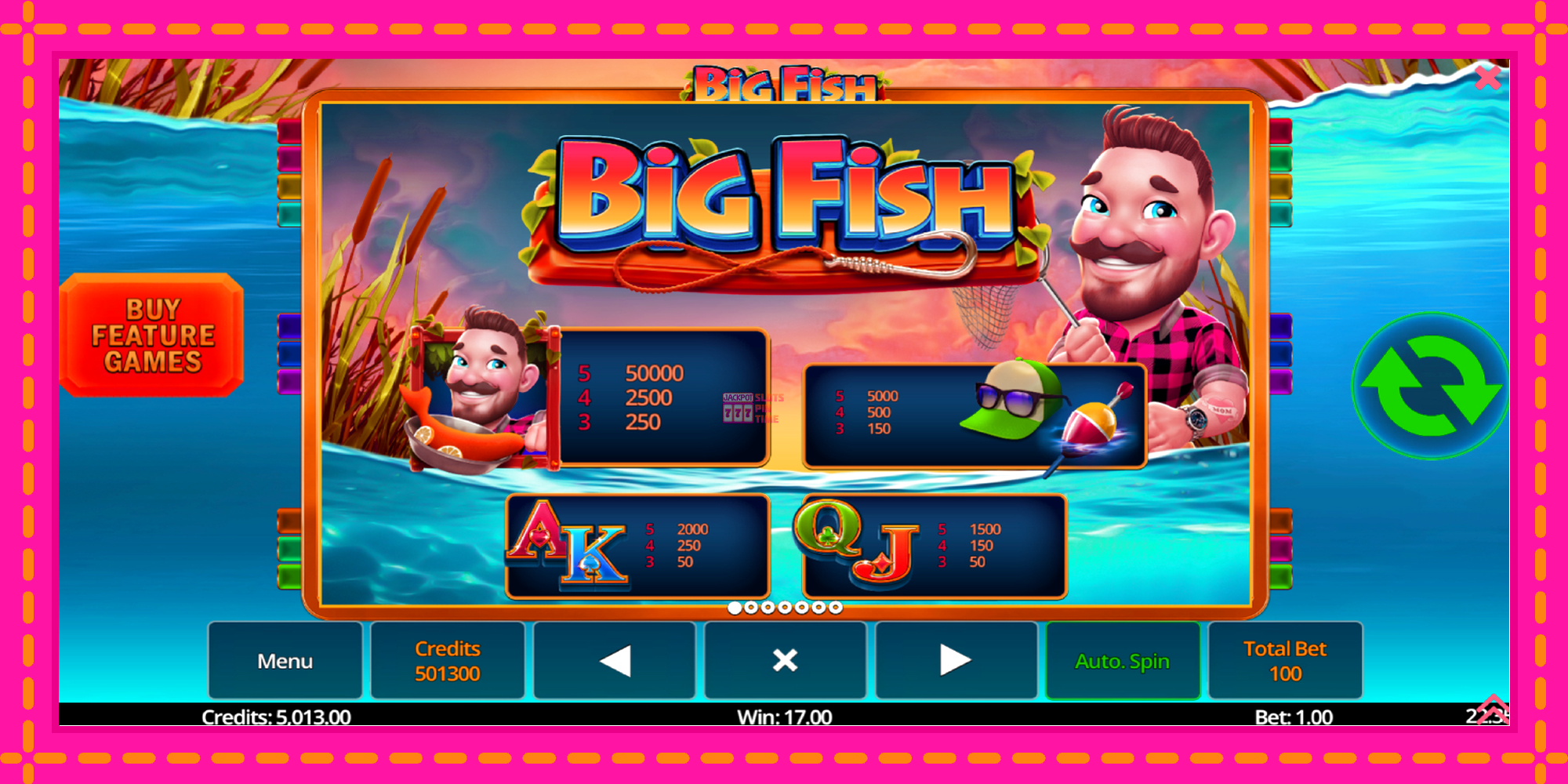 Slot machine Big Fish gratuitamente, immagine 5