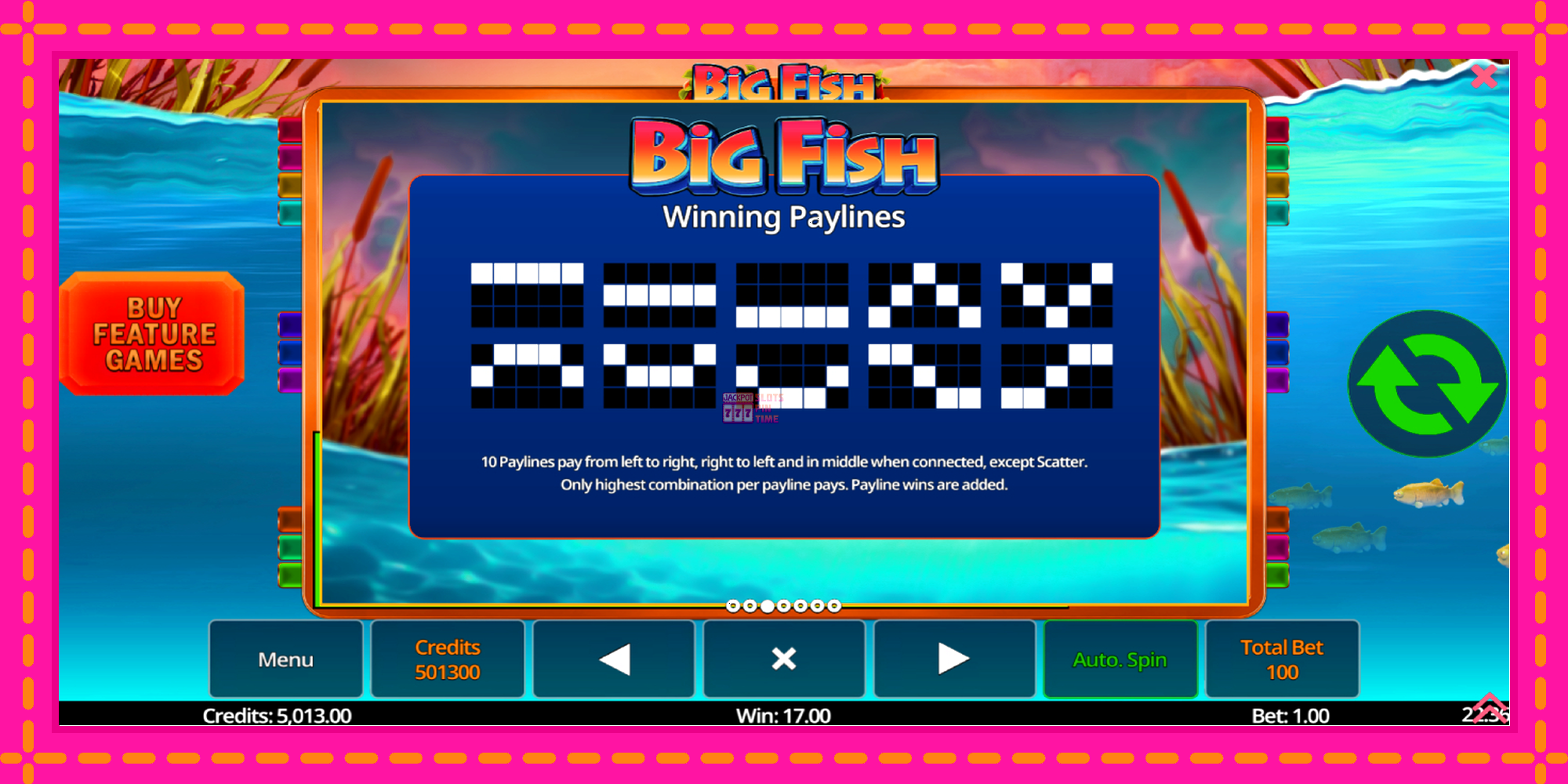 Slot machine Big Fish gratuitamente, immagine 6