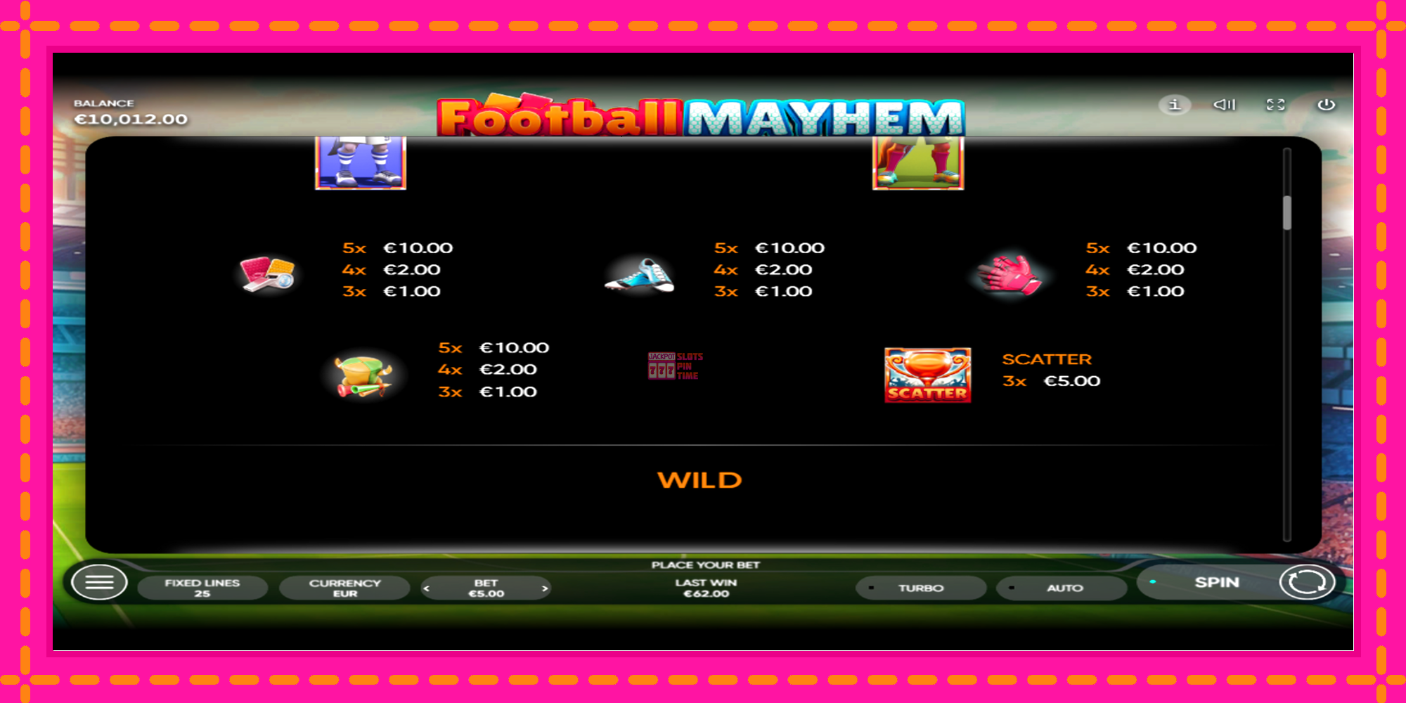 Slot machine Football Mayhem gratuitamente, immagine 6