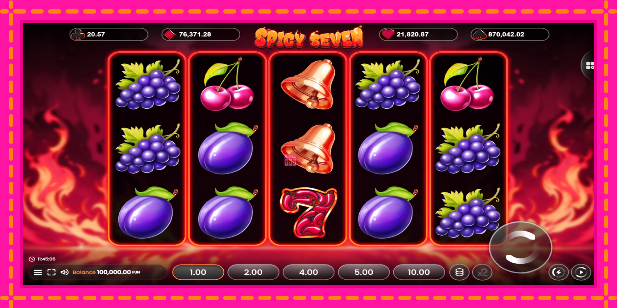 Slot machine Spicy Seven 20 gratuitamente, immagine 2