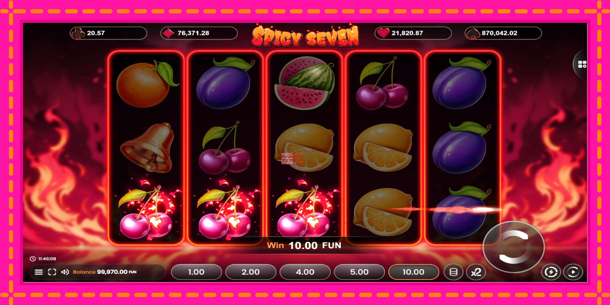 Slot machine Spicy Seven 20 gratuitamente, immagine 3