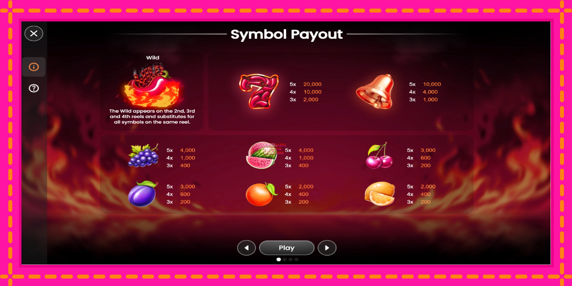 Slot machine Spicy Seven 20 gratuitamente, immagine 5