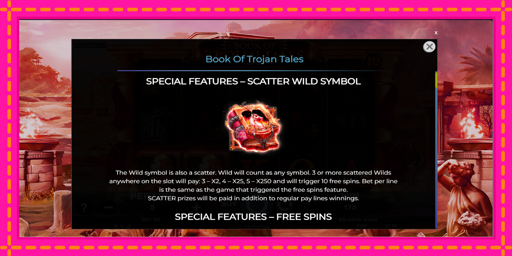 Slot machine Book of Trojan Tales gratuitamente, immagine 5