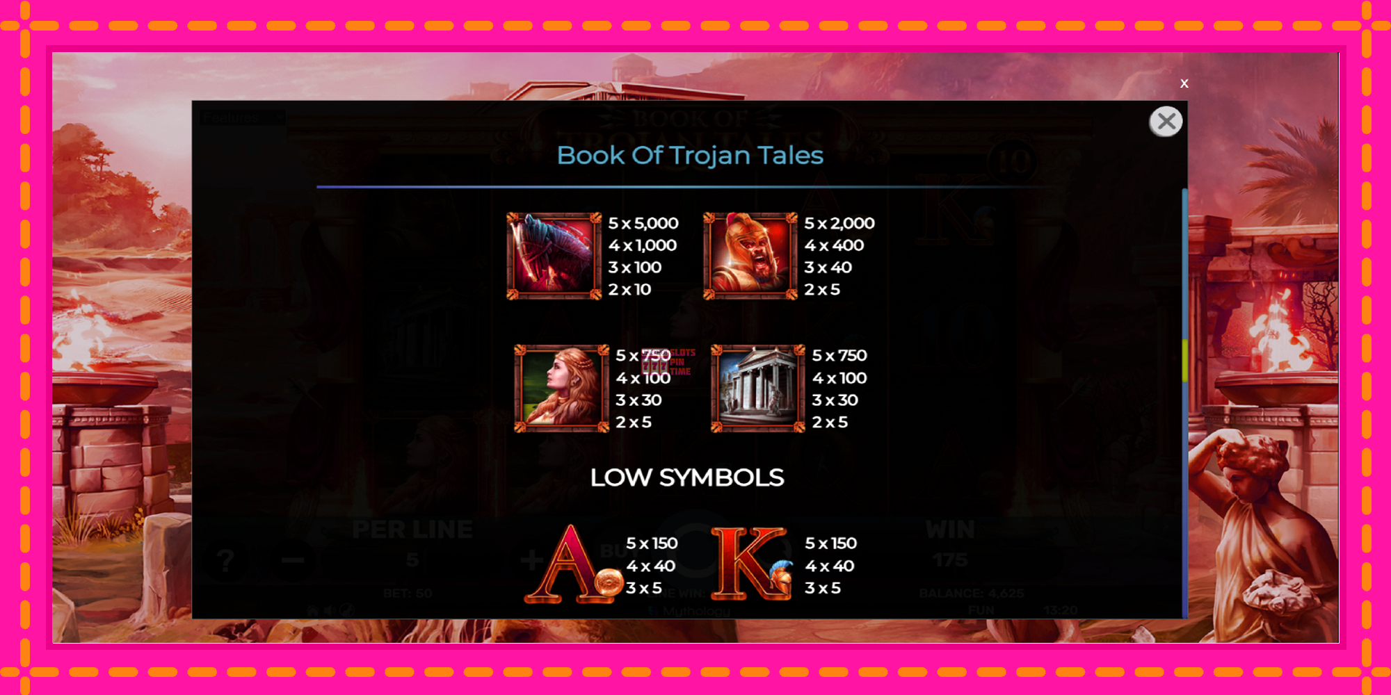 Slot machine Book of Trojan Tales gratuitamente, immagine 6