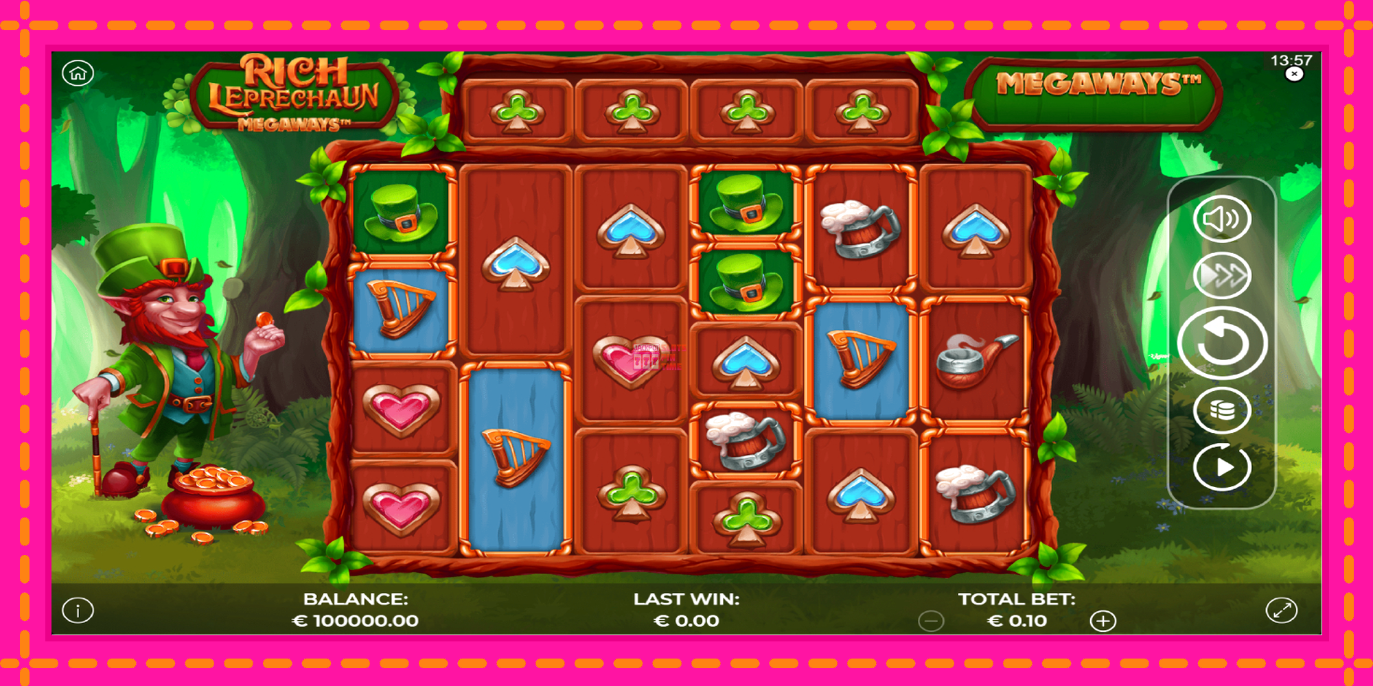 Slot machine Rich Leprechaun Megaways gratuitamente, immagine 2