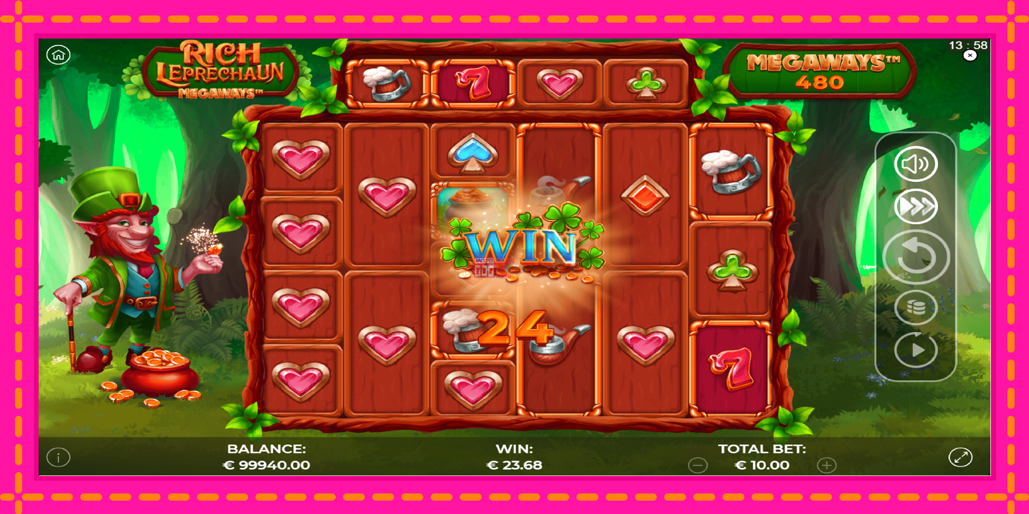 Slot machine Rich Leprechaun Megaways gratuitamente, immagine 3