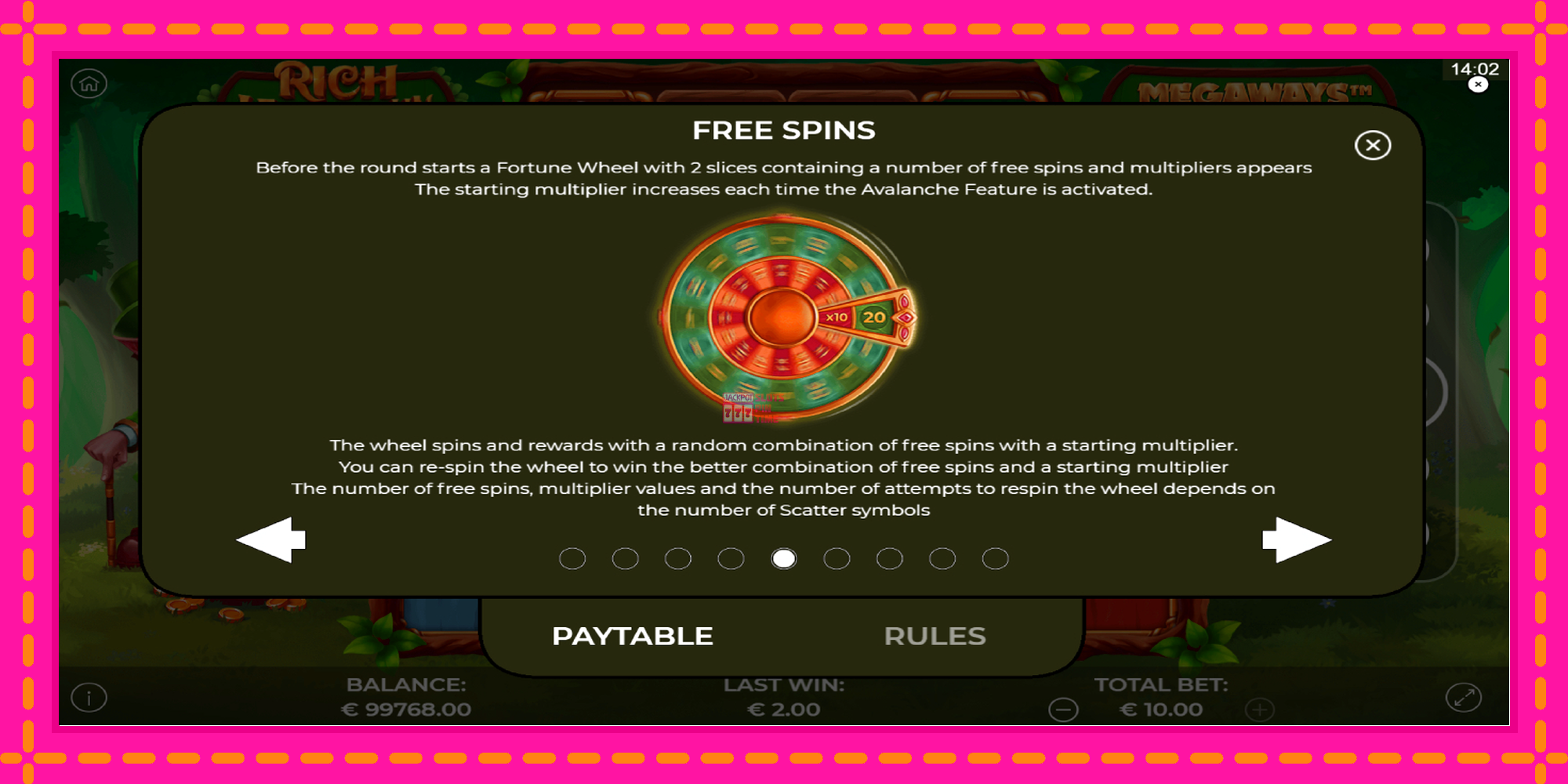 Slot machine Rich Leprechaun Megaways gratuitamente, immagine 7