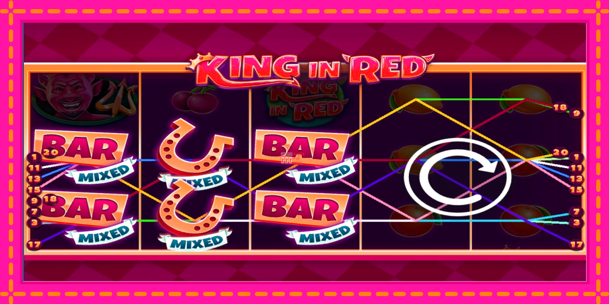 Slot machine King in Red gratuitamente, immagine 3