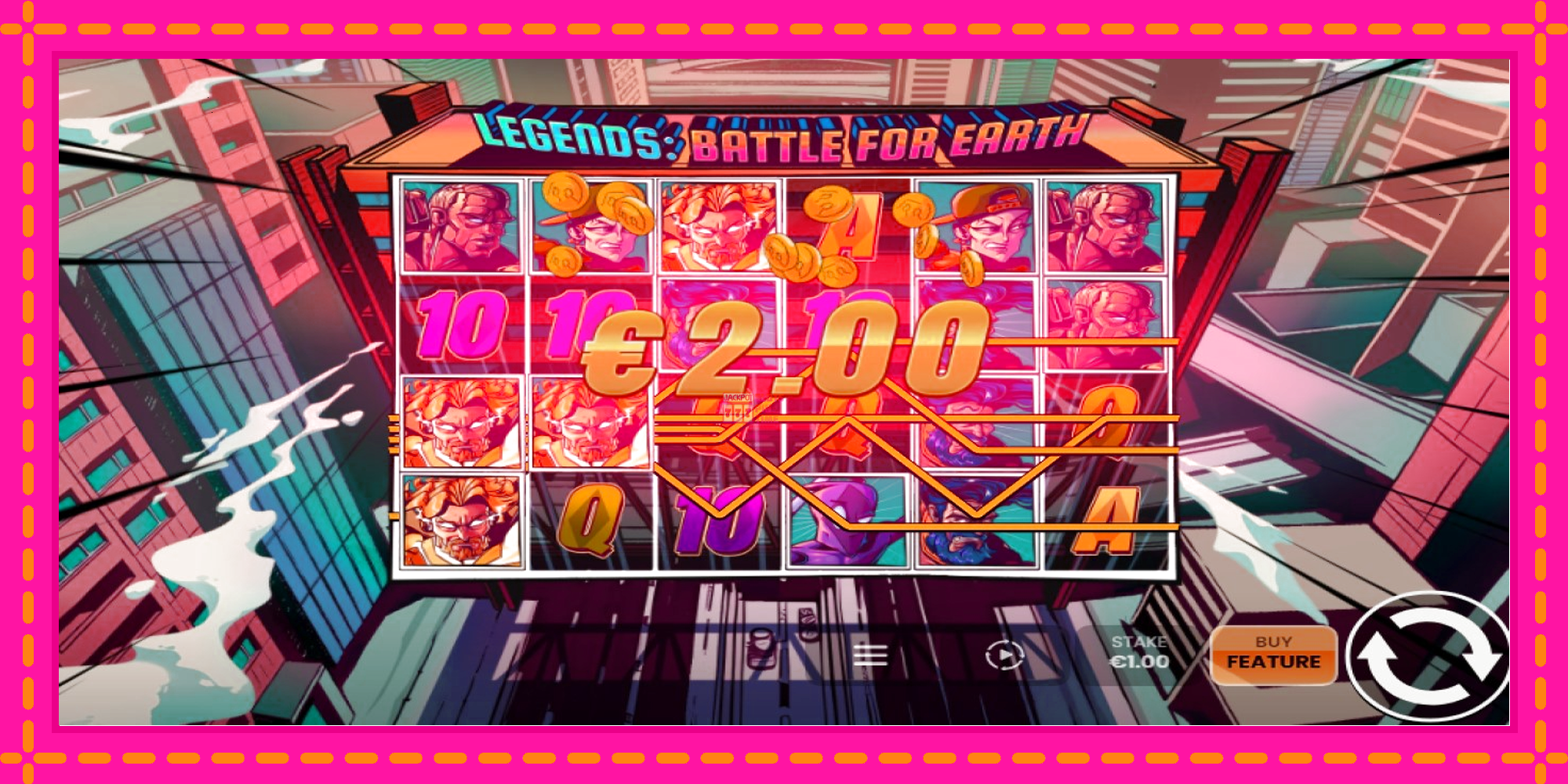 Slot machine Legends: Battle for Earth gratuitamente, immagine 2