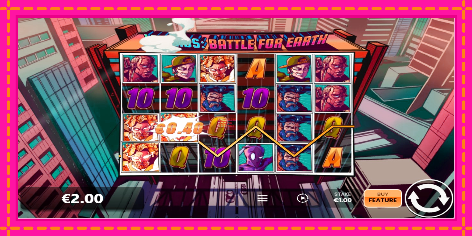 Slot machine Legends: Battle for Earth gratuitamente, immagine 3