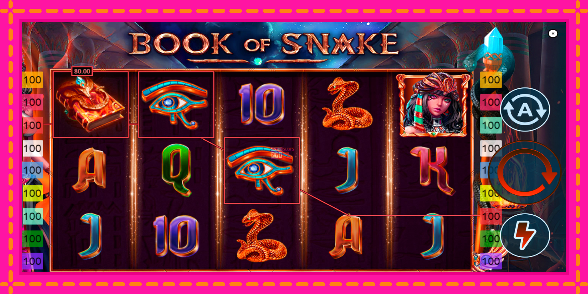 Slot machine Book of Snake gratuitamente, immagine 4