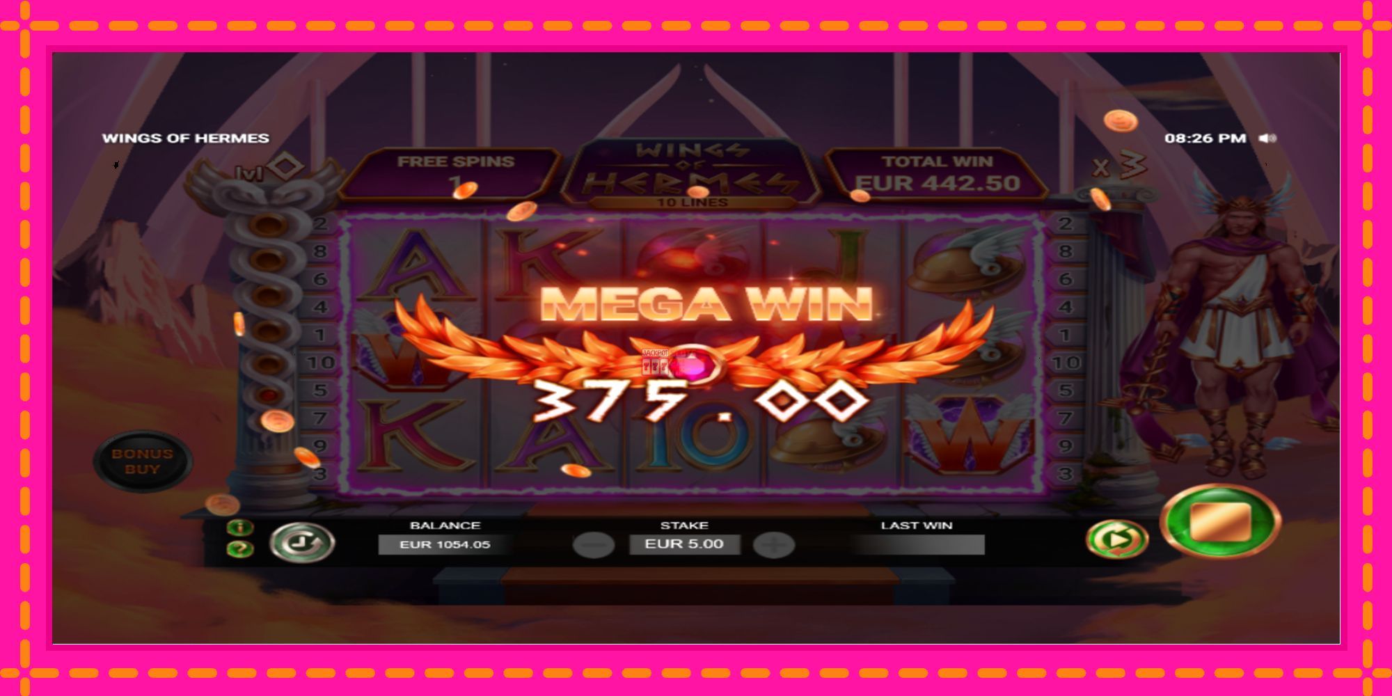 Slot machine Wings of Hermes gratuitamente, immagine 4