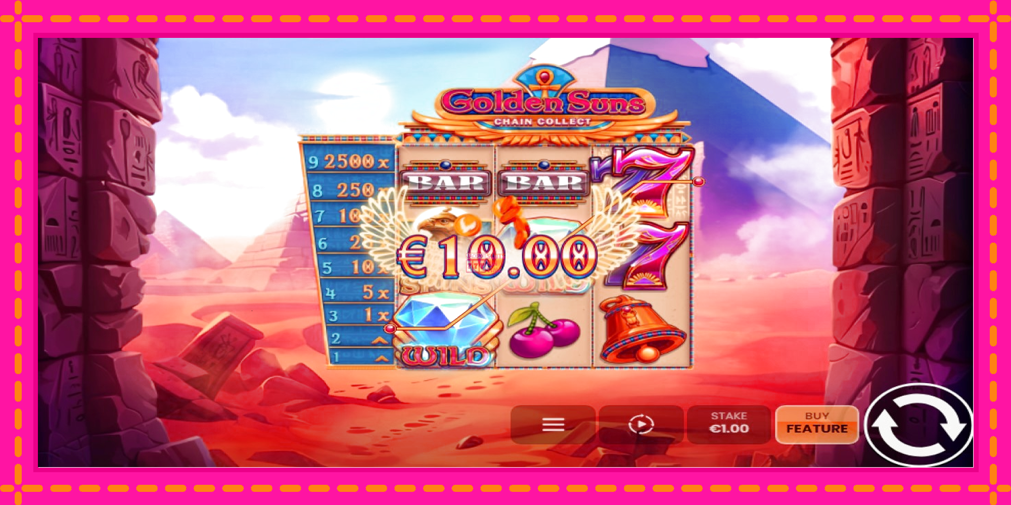 Slot machine Golden Suns: Chain Collect gratuitamente, immagine 2