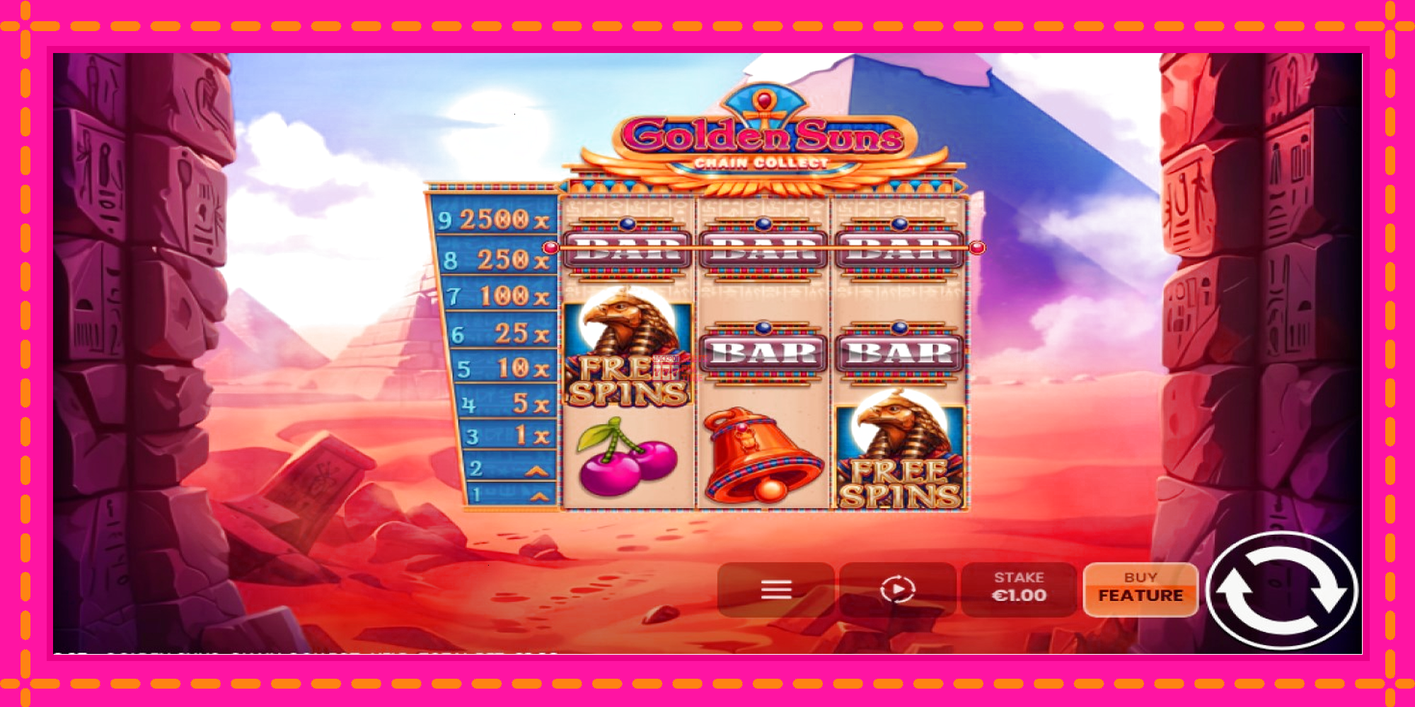 Slot machine Golden Suns: Chain Collect gratuitamente, immagine 3