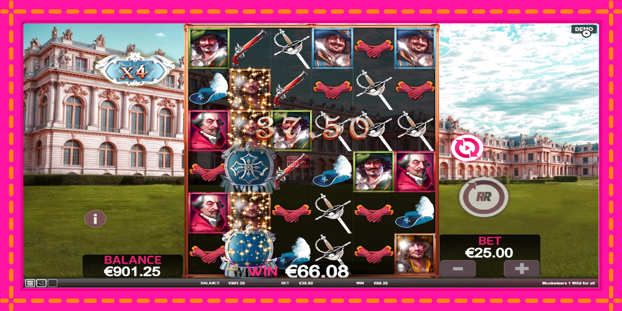 Slot machine Musketeers 1 Wild for All gratuitamente, immagine 4