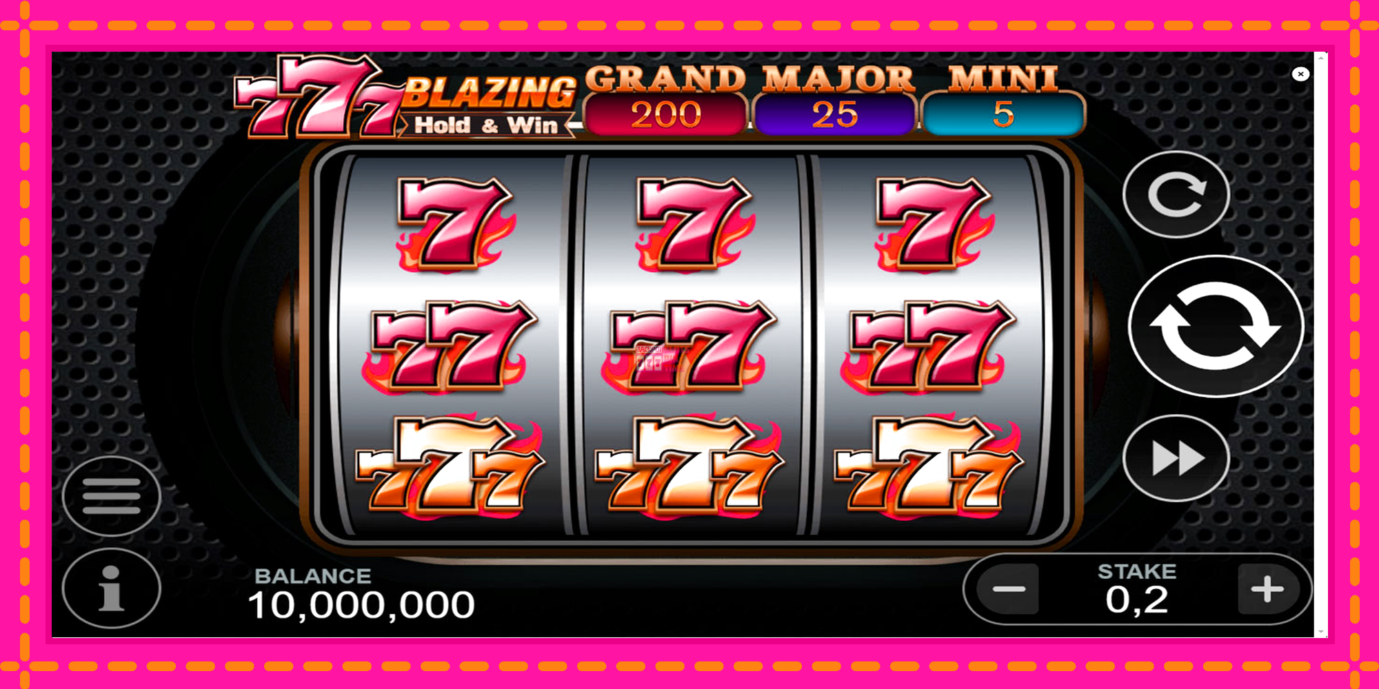 Slot machine 777 Blazing Hold & Win gratuitamente, immagine 1