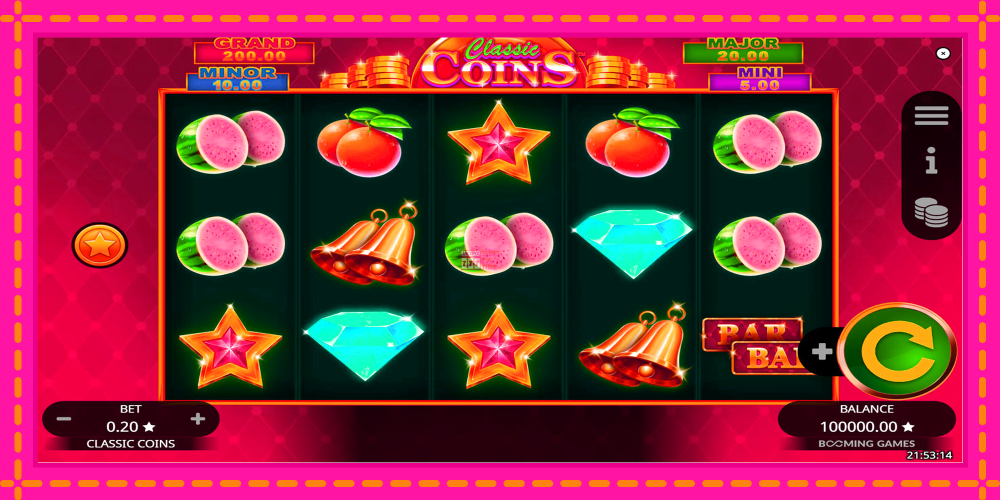 Slot machine Classic Coins gratuitamente, immagine 1