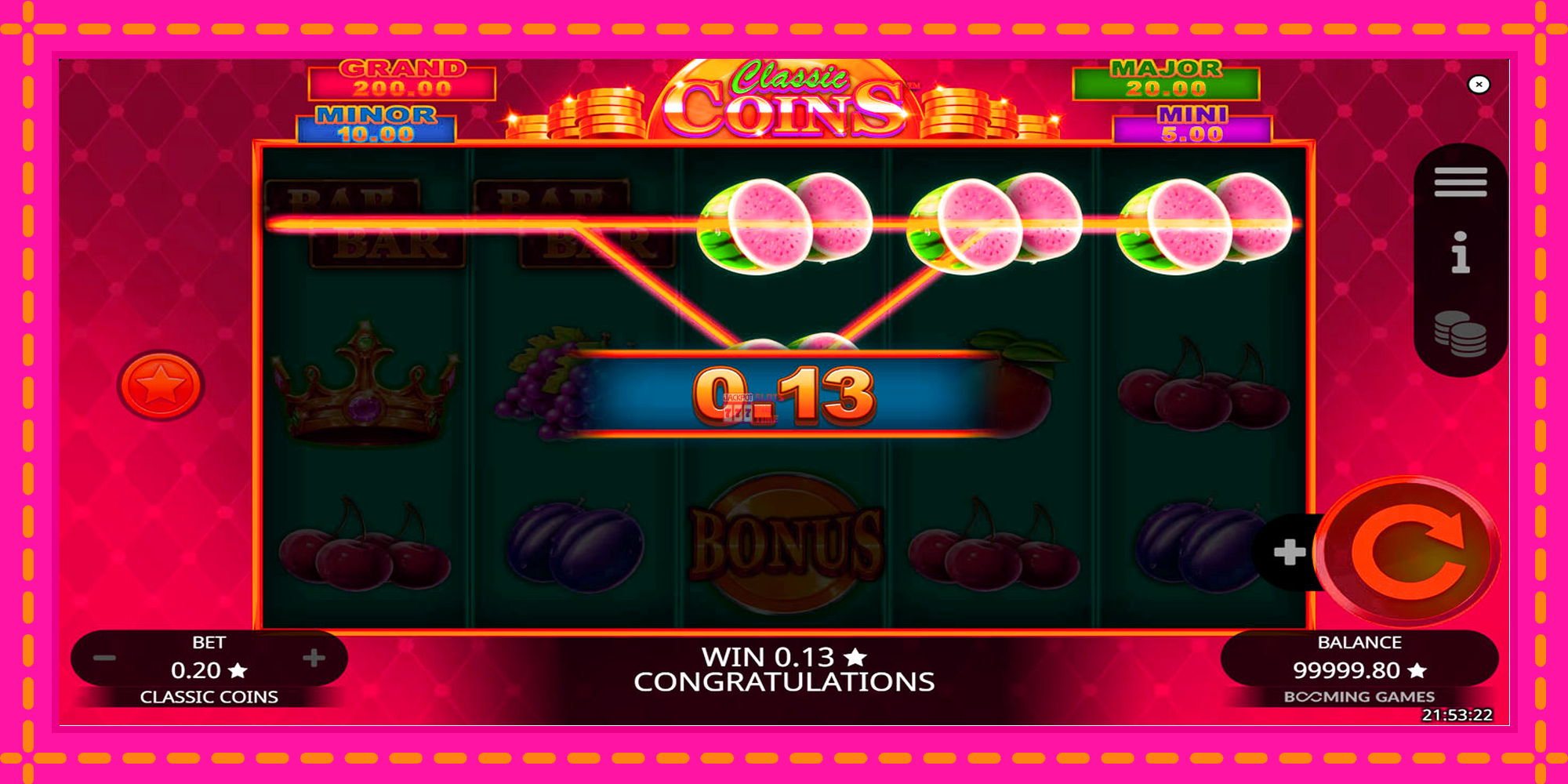 Slot machine Classic Coins gratuitamente, immagine 2