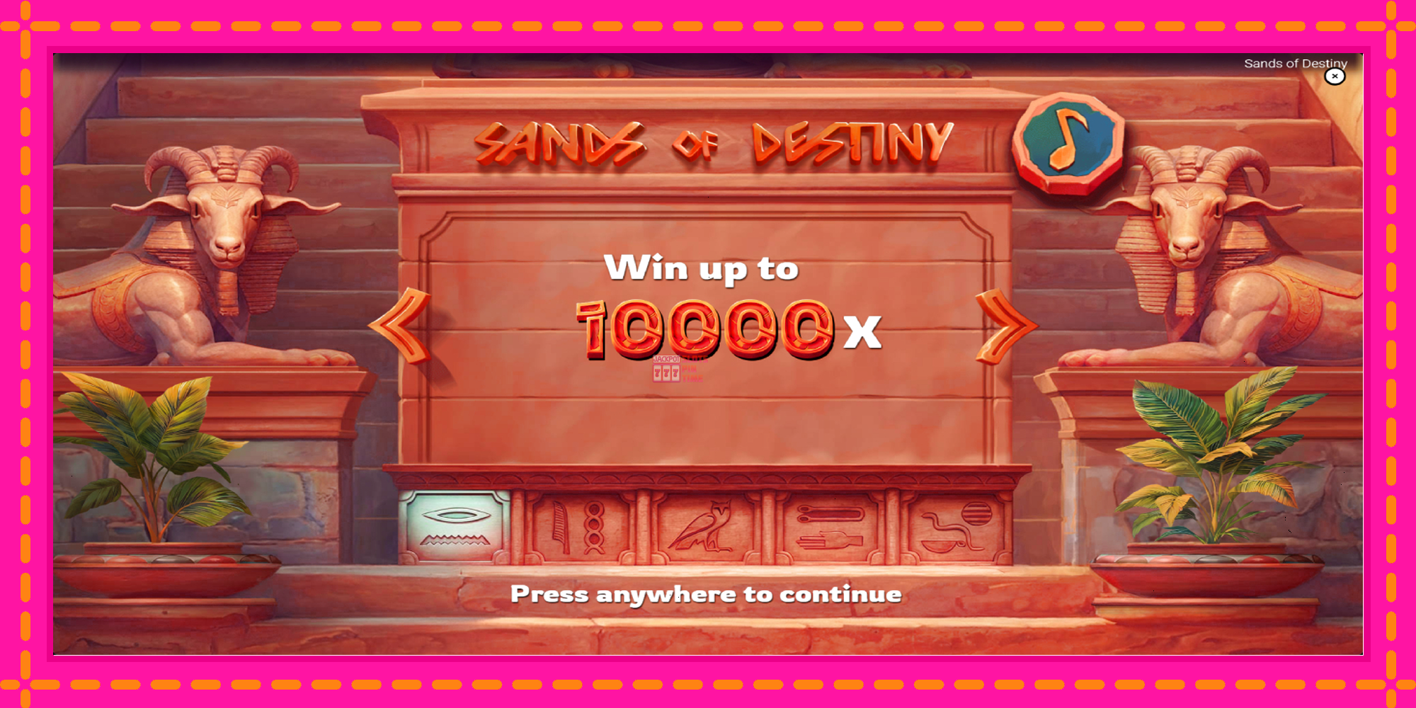 Slot machine Sands of Destiny gratuitamente, immagine 1