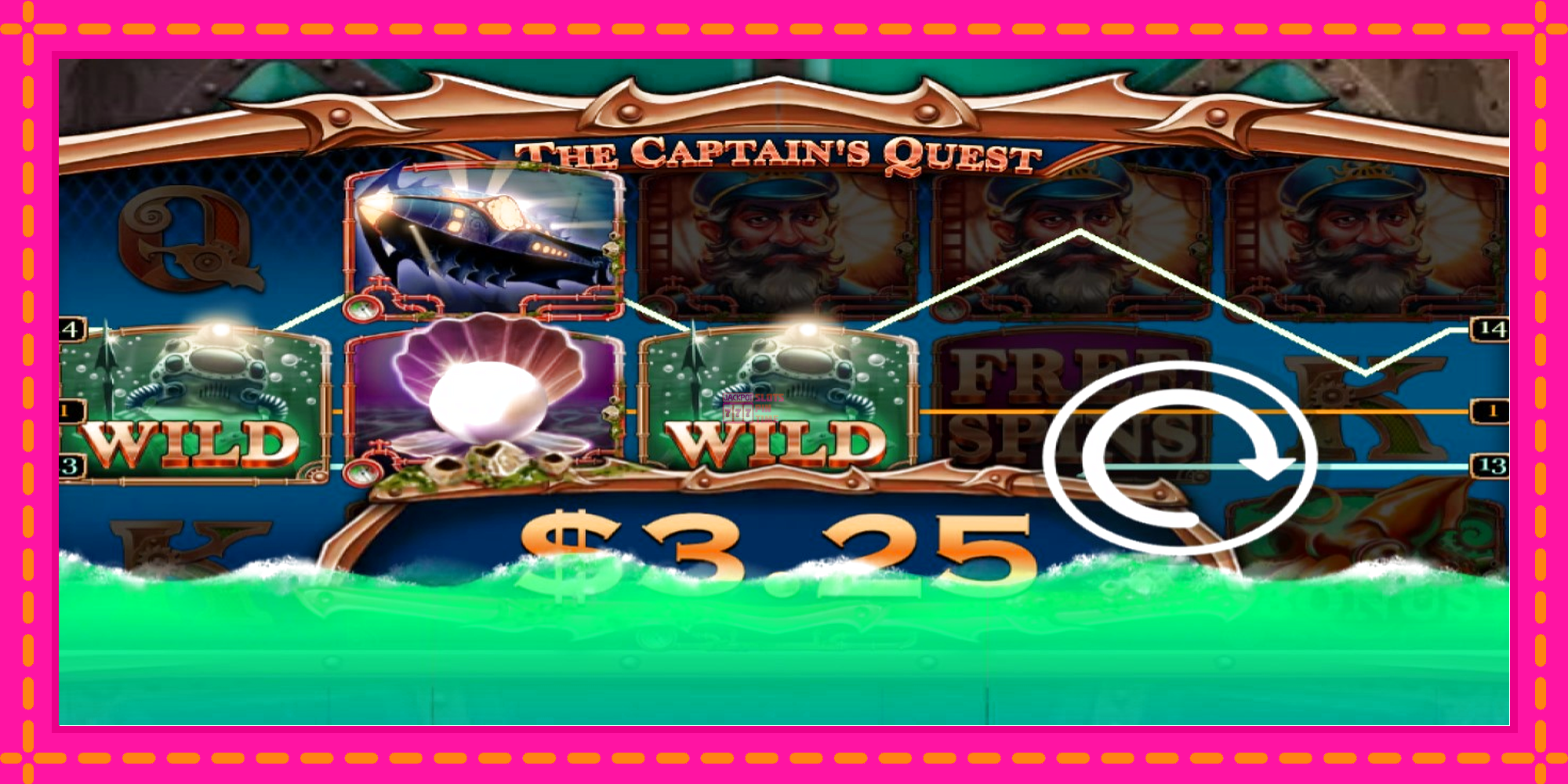 Slot machine The Captains Quest gratuitamente, immagine 2