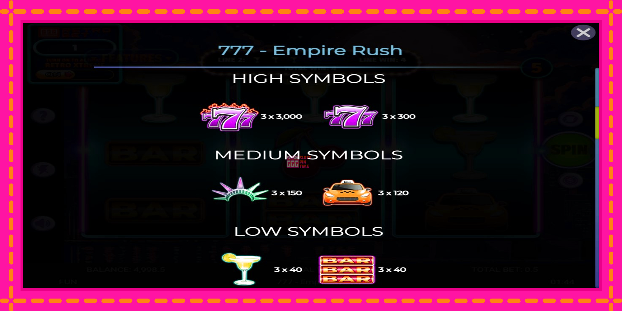 Slot machine 777 Empire Rush gratuitamente, immagine 5