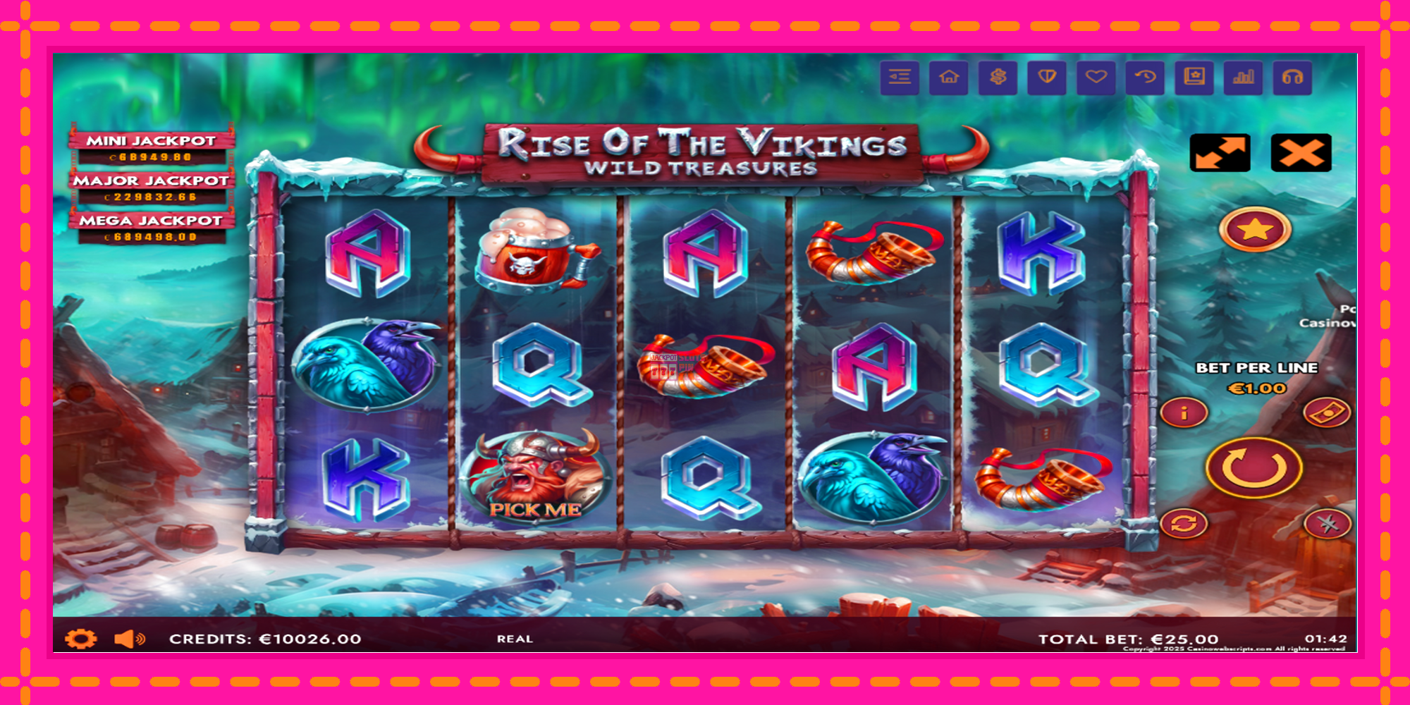 Slot machine Rise of The Vikings - Wild Treasures gratuitamente, immagine 2