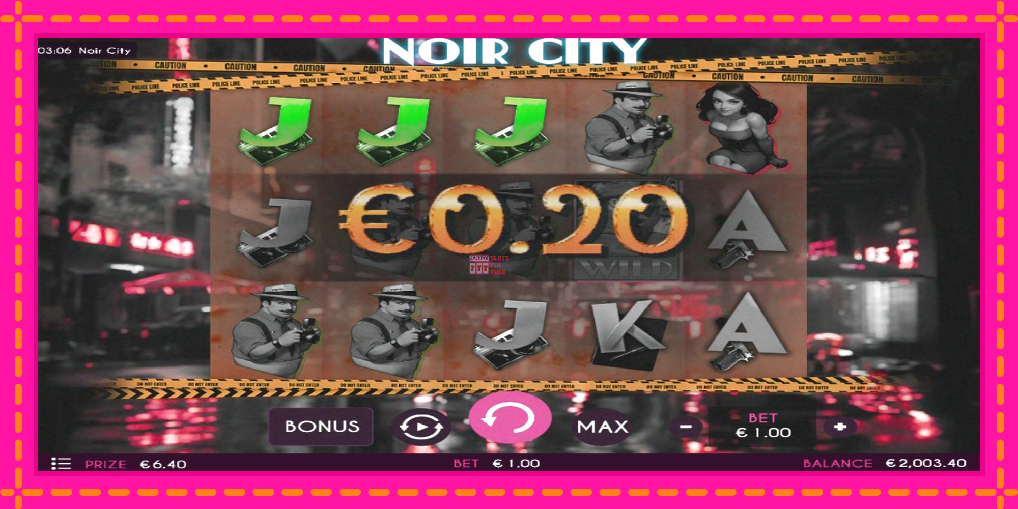 Slot machine Noir City gratuitamente, immagine 3