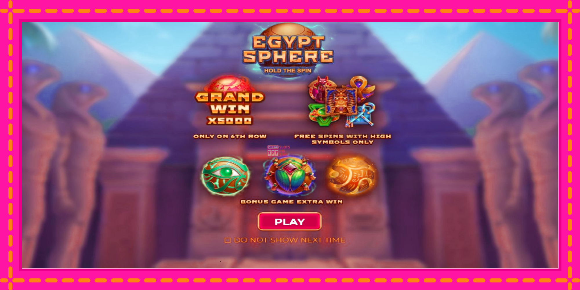 Slot machine Egypt Sphere gratuitamente, immagine 1