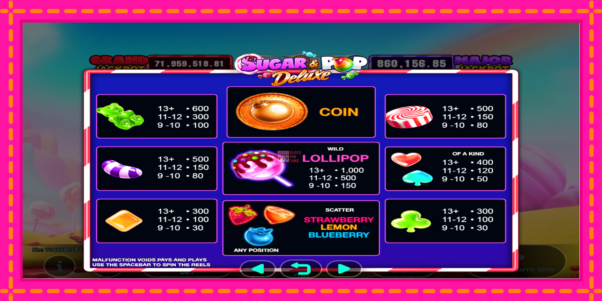 Slot machine Sugar & Pop Deluxe gratuitamente, immagine 3