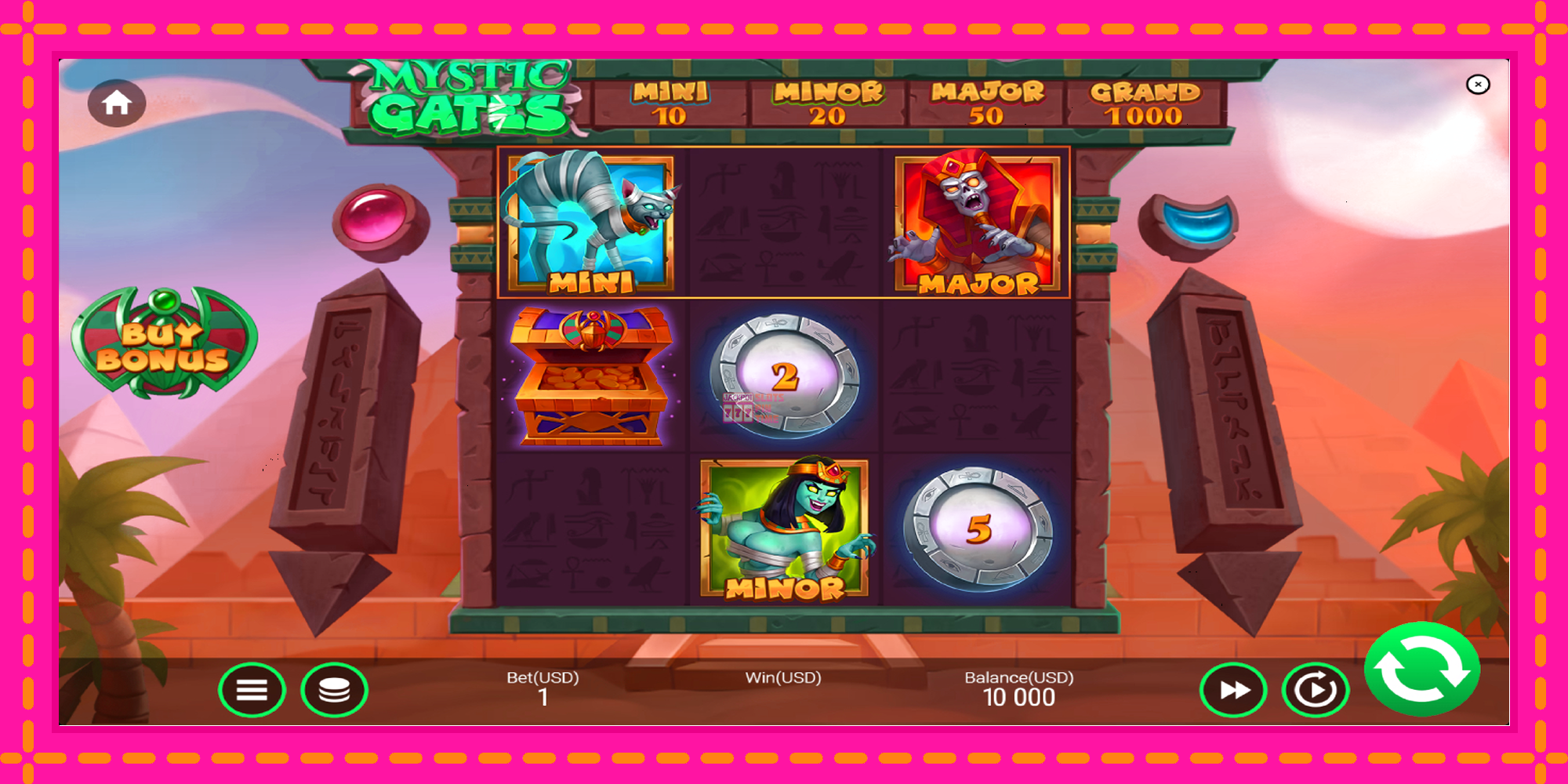 Slot machine Mystic Gates gratuitamente, immagine 2