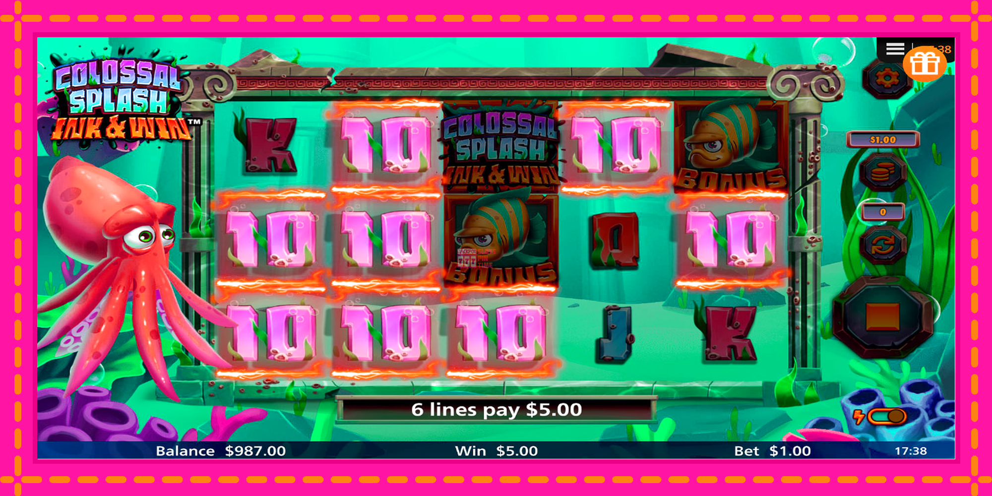 Slot machine Colossal Splash Ink & Win gratuitamente, immagine 2